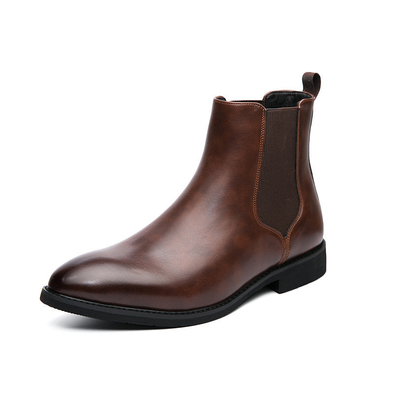 Autumn And Winter Fleece-lined Men's Plus Size Fashion Short Boots - D&A