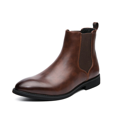 Autumn And Winter Fleece-lined Men's Plus Size Fashion Short Boots - D&A