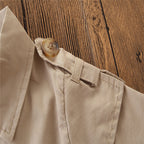 Kids Summer Clothing Beige Korean Style Children Shirt Girls' Dress Medium And Large Children's Dress Children Shirt - D&A