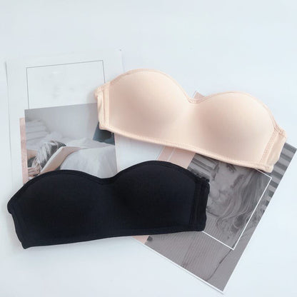 Gathered non-slip lingerie bra - D&A