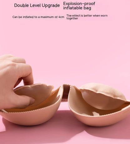 Inflatable Invisible Nude Bra Non-slip Push Up Bra - D&A