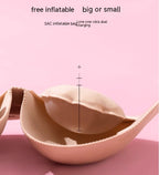 Inflatable Invisible Nude Bra Non-slip Push Up Bra - D&A
