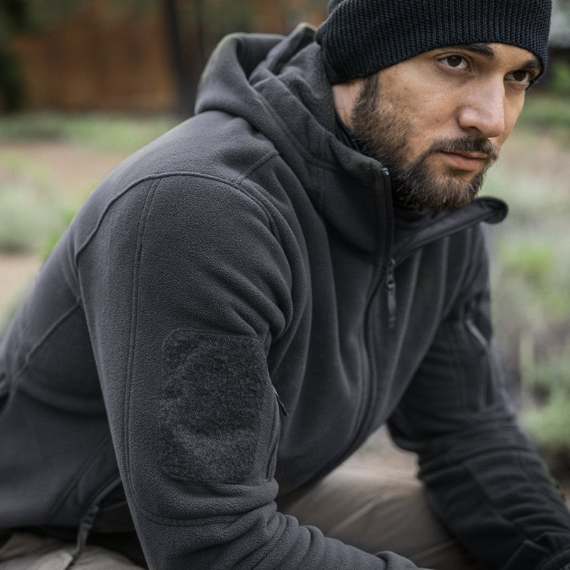 Military Jackets Tactical Jacket For Men Warm Hooded Hike - D&A
