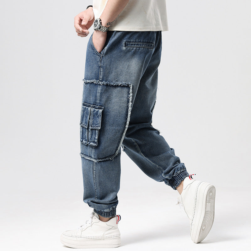 Hip Hop Men's Nostalgic Retro Multi-pocket Pants - D&A