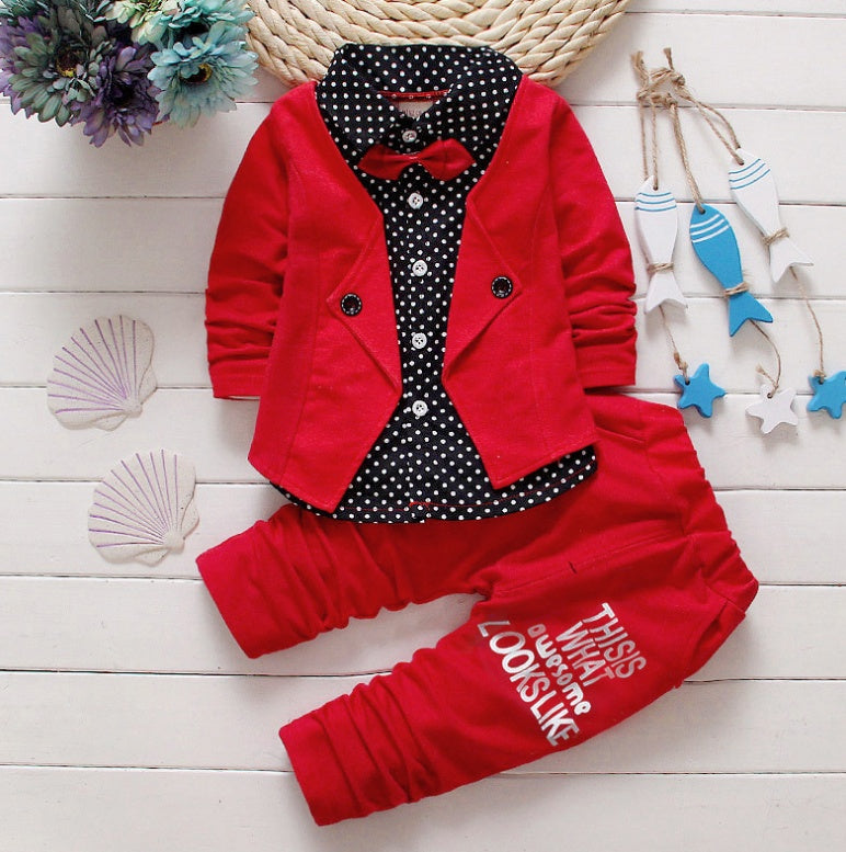 Casual Kids Sport suit Red - D&A