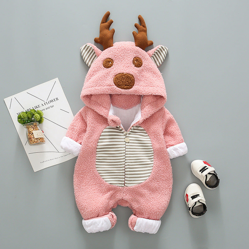 Super cute baby outing in trendy romper Pink - D&A