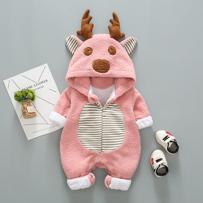 Super cute baby outing in trendy romper Pink - D&A