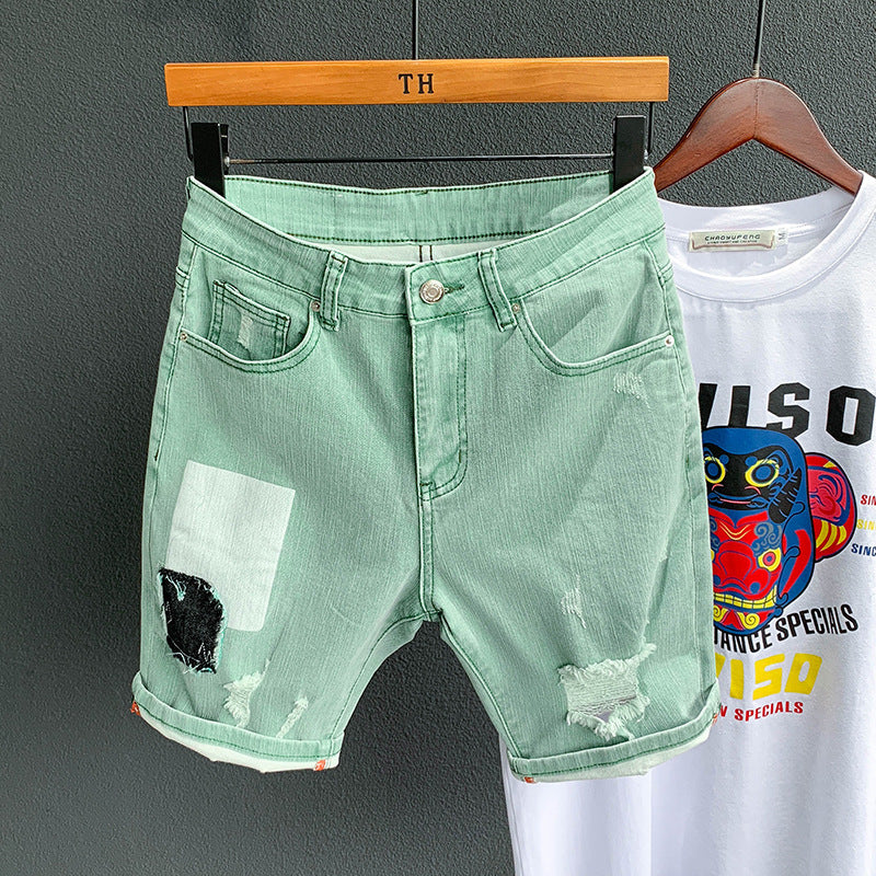 Ripped denim shorts BX8002color - D&A