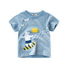 Children's short-sleeved t-shirts, baby clothes, boys - D&A