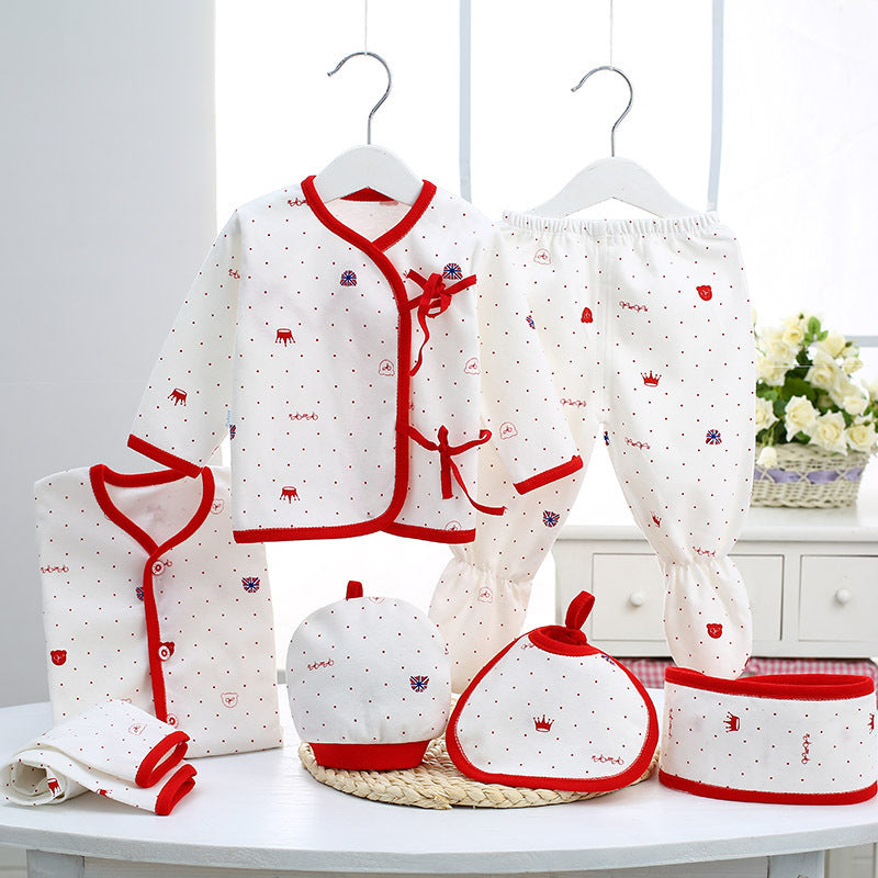 Pure Cotton Newborn Gift Set Maternal and Baby Products Red 59cm - D&A