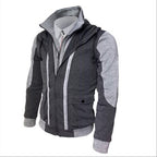 Casual Men Jackets Coats Dark Grey - D&A