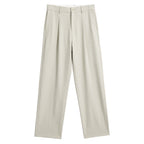 Anti-Wrinkle Woven Casual Loose Straight Drooping Suit Pants - D&A