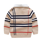 Boys plaid jacquard sweater - D&A