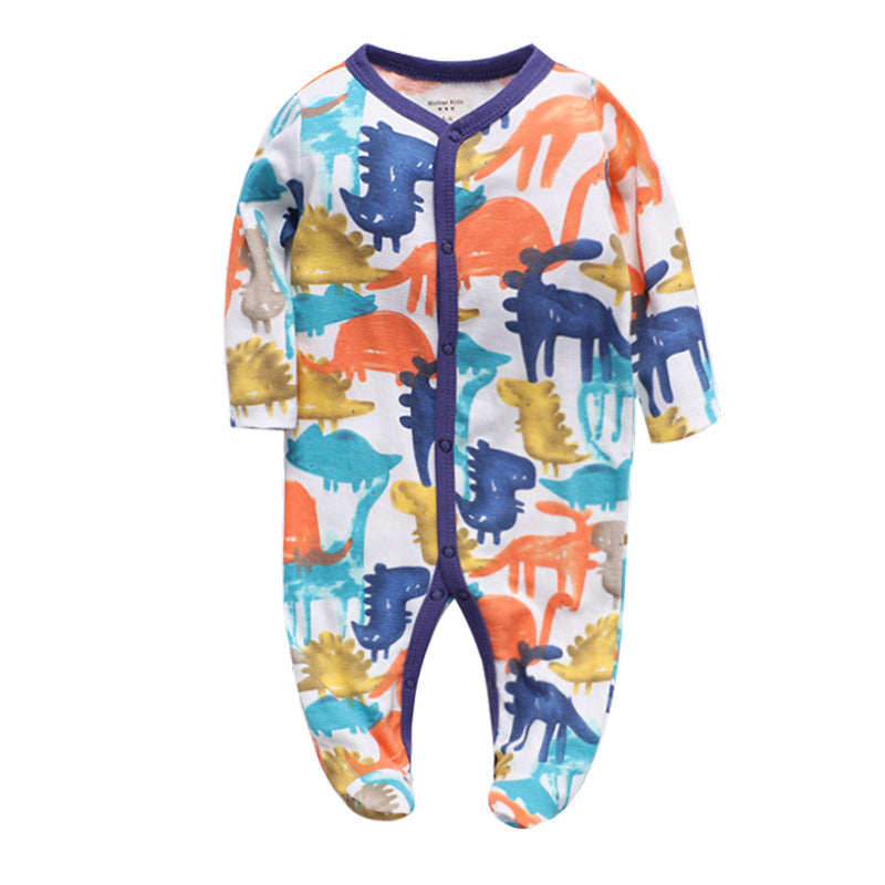 Cotton one-piece clothes baby clothes Dinosaur - D&A
