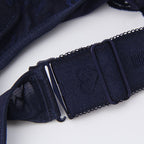 Oversized Bra Centerless Underwire Bra Wide Strap Adjuster Thin Large Cup Bra - D&A