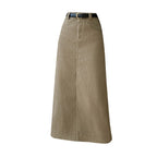 Skirt Retro High Waist A- Line Sheath Straight Skirt - D&A