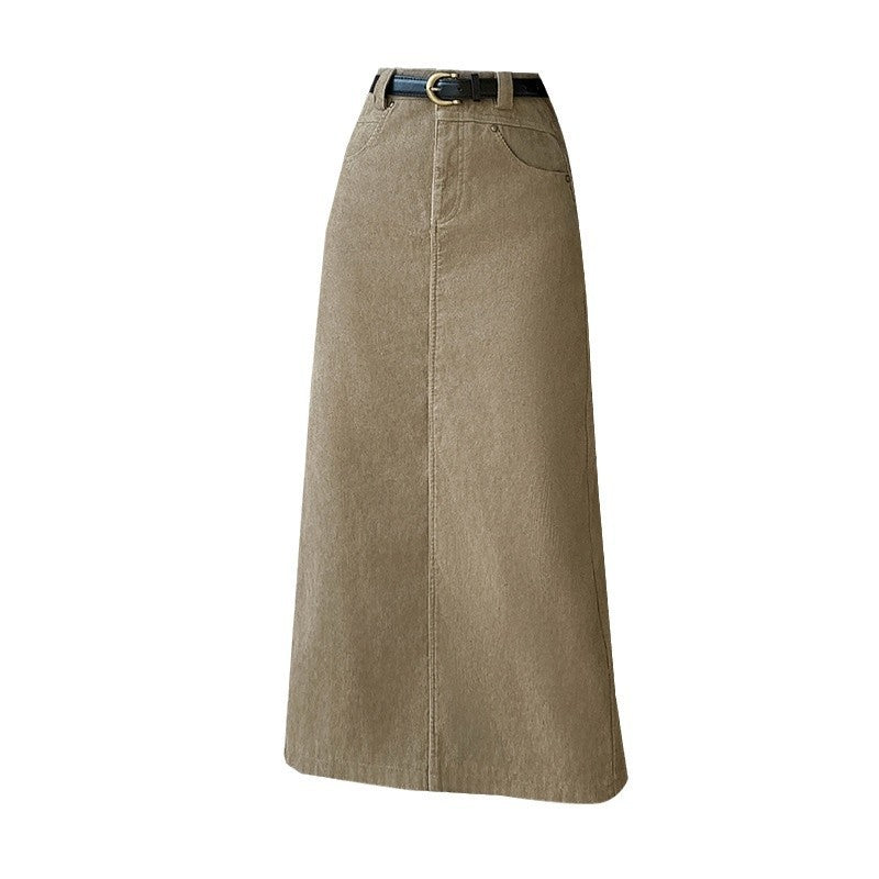 Skirt Retro High Waist A- Line Sheath Straight Skirt - D&A