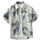 Japanese Trendy Printed Short Sleeve Shirt - D&A