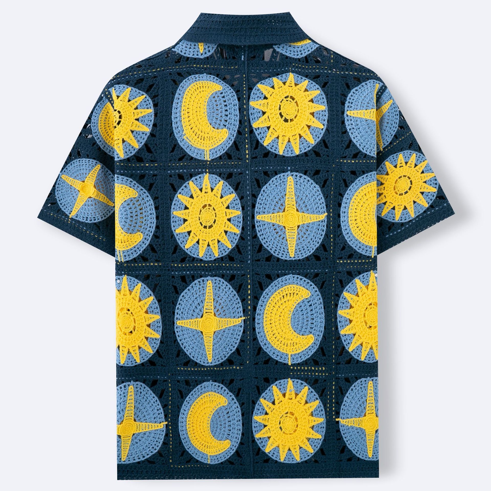 Men's Summer Short-sleeved Cardigan Sweater - D&A