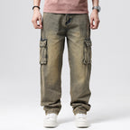 Hip Hop Men's Nostalgic Retro Multi-pocket Pants 1908 Retro Nostalgic - D&A