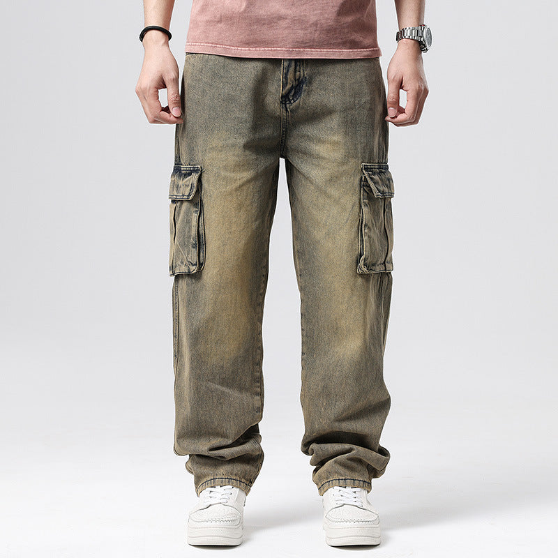 Hip Hop Men's Nostalgic Retro Multi-pocket Pants 1908 Retro Nostalgic - D&A