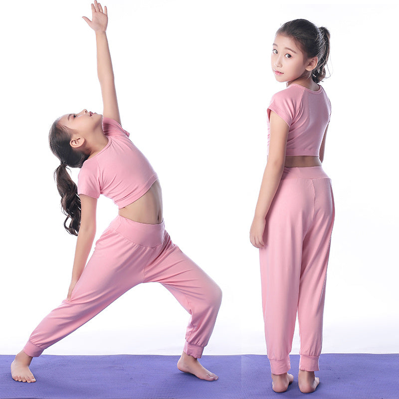 Children's Yoga Clothing Set Pink - D&A