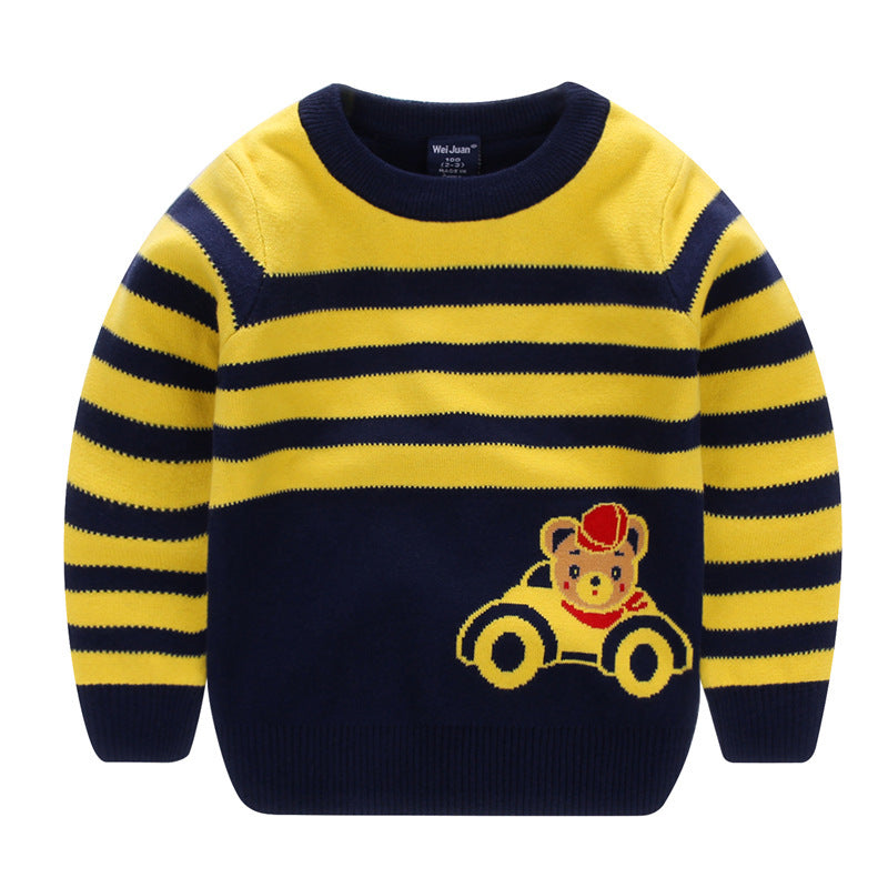 Children cartoon sweater Bear yellow - D&A