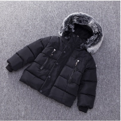 Children's thick cotton jacket Black - D&A