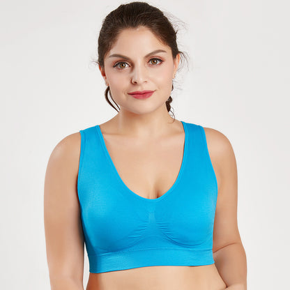 Oversized vest bra Water Blue - D&A