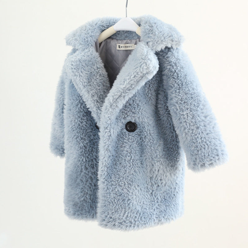 Big Kids Fur Coat In Autumn And Winter Coat - D&A