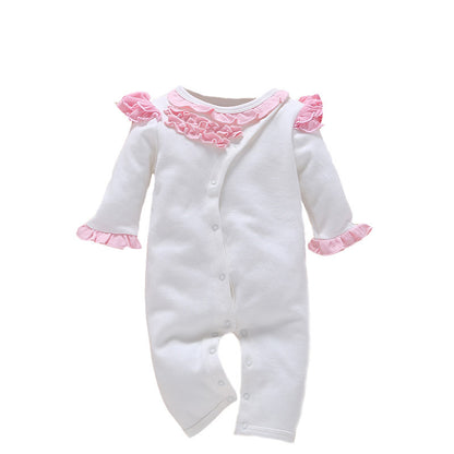 one-year-old baby wears newborn baby clothing romper jumpsuit - D&A