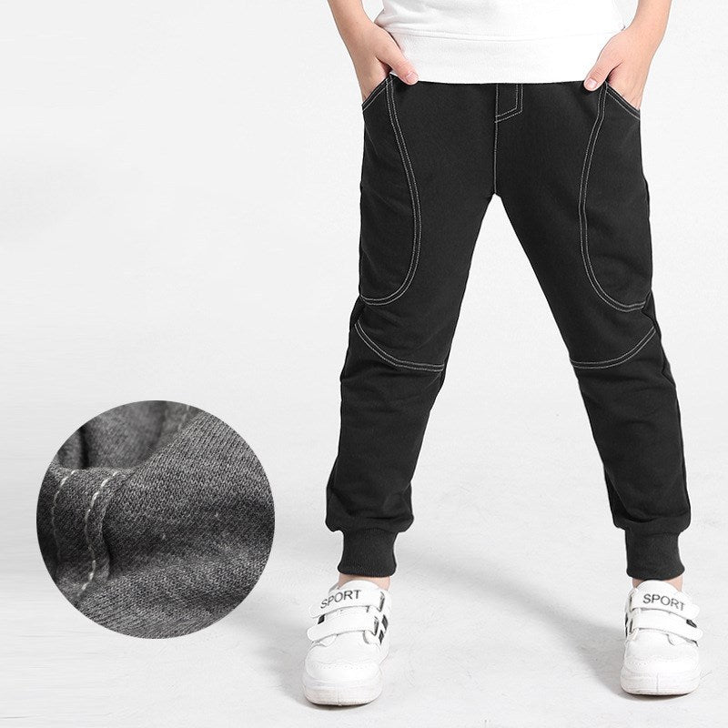 Boys' sports trousers Black - D&A