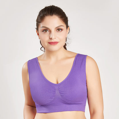 Oversized vest bra Purple - D&A