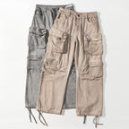 Heavy High-grade Workwear Multi-pocket Dirty Casual Pants - D&A