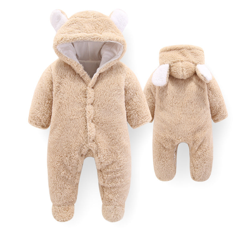 Baby jumpsuit romper newborn outfit Camel - D&A