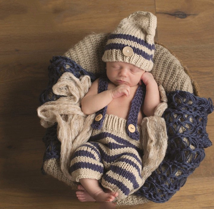 Newborn sweater kids suit Navy Blue 0 to 6M - D&A