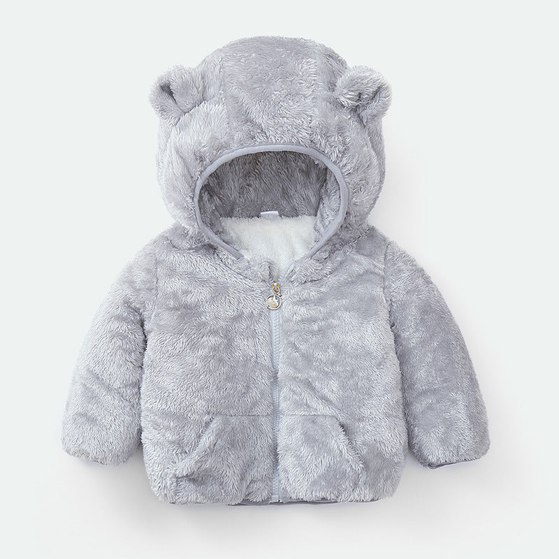 new baby winter padded jacket cotton jacket Grey - D&A