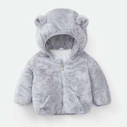 new baby winter padded jacket cotton jacket Grey - D&A