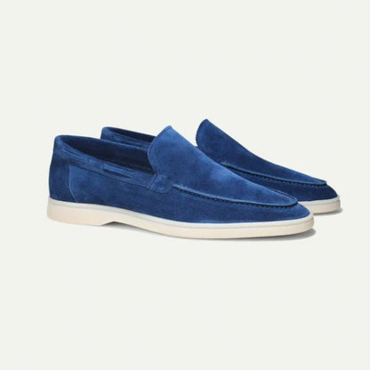 Men's Matte Suede Flat Shoes - D&A