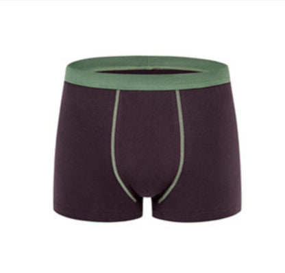 Men's Plus Size Cotton Men's Boxers 1PC Coffee - D&A