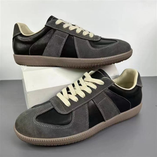 Genuine Leather Versatile Sports Casual Breathable White Shoes - D&A