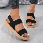 Women's Fashionable Flat Wedge Beach Sandals - D&A