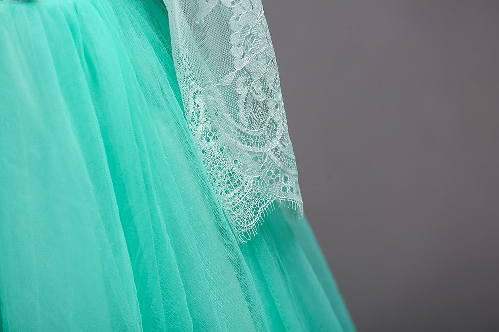 Kids Long Flower Girl Dress Dress - D&A