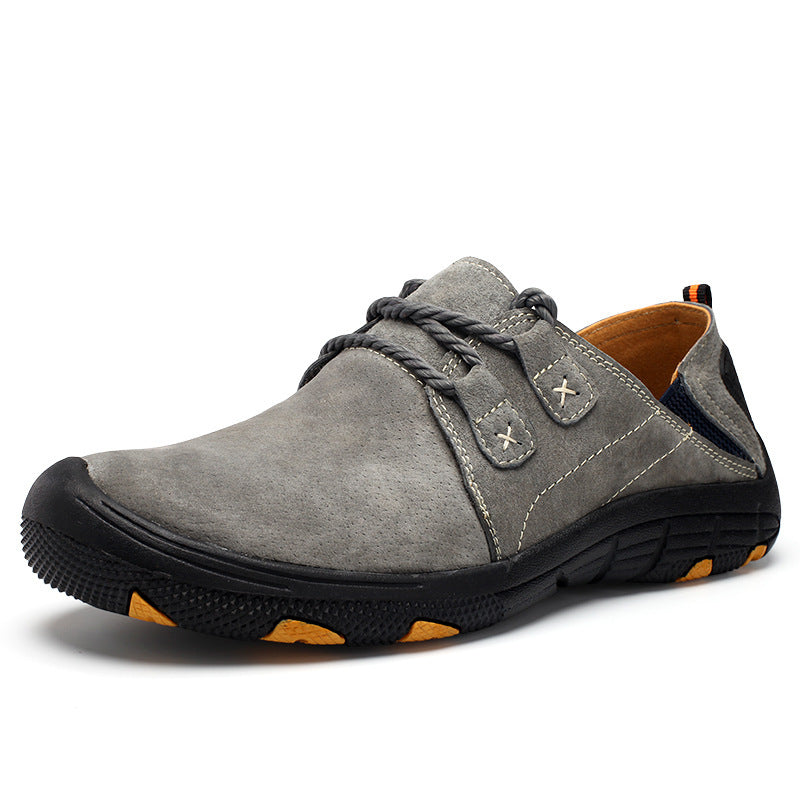 Casual Outdoor Shoes Non-slip Wearable Hiking Shoes 2599 Gray - D&A
