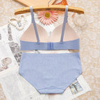 Non-wired Bra One-piece Seamless Gather Small Bra - D&A