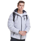 New Men Women Cotton Coat USB Smart Electric Heated Jackets Winter Thicken Down Hooded Outdoor Hiking Ski Clothing 7XL - D&A