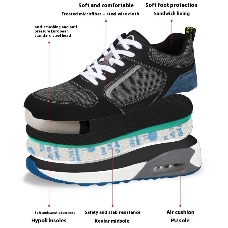 Labor Protection Shoes Men's Attack Shield And Anti-stab Summer - D&A