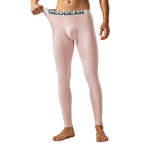 Seobean New Classic Long Johns Men's Fashion Simple Warm Within Long Pajama Pants - D&A