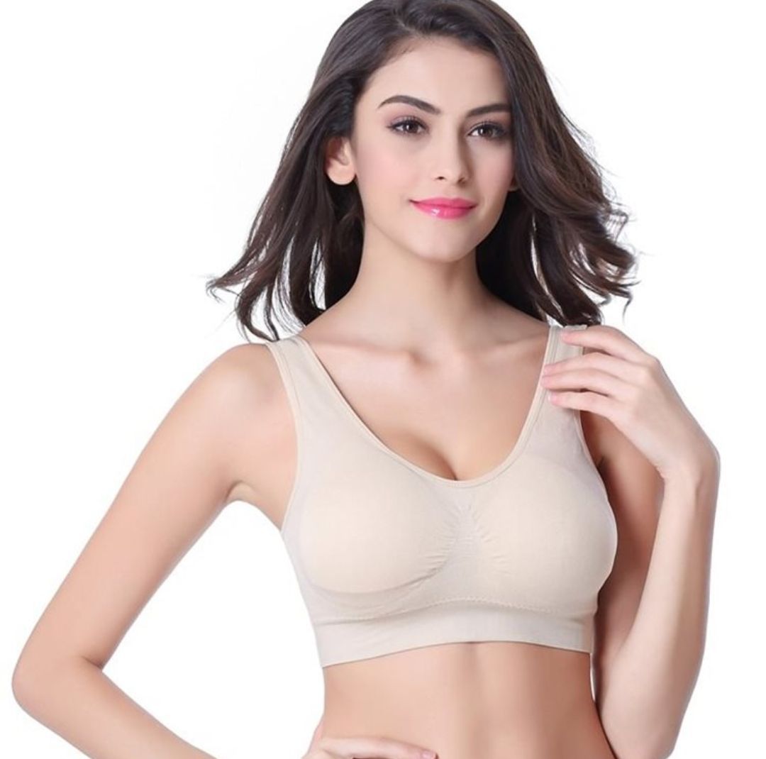 Underwear Women's Bra, Vest-Style No Rim Sports Thin Bra - D&A