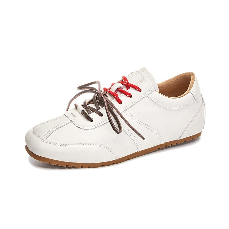 Women's Casual All-match Horse Fur White Shoes - D&A